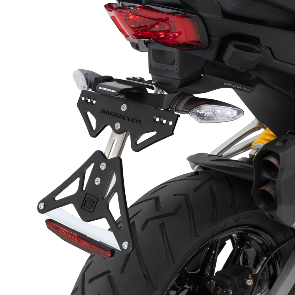 SUPPORT DE PLAQUE DUCATI MULTISTRADA V4S POUR CLIGNOTANTS D'ORIGINES