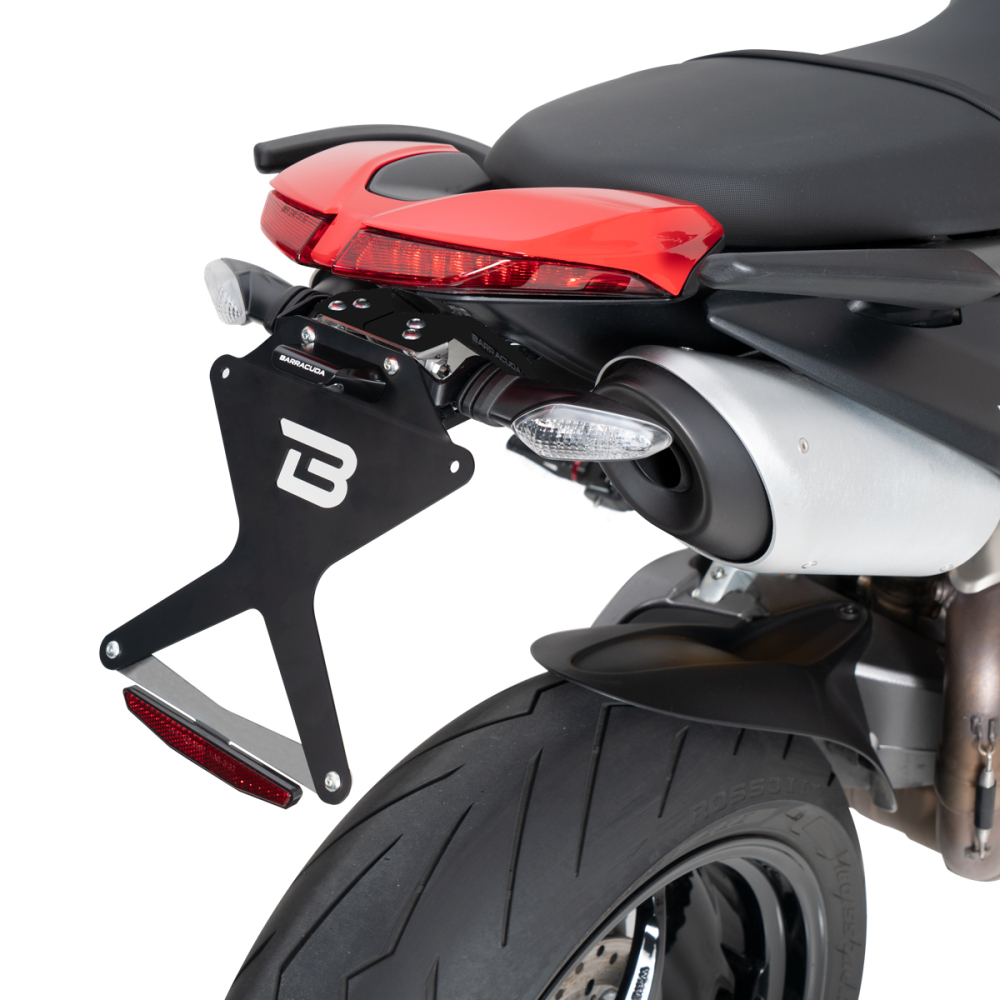 SUPPORT DE PLAQUE DUCATI HYPERMOTARD 2021 POUR CLIGNOTANTS D'ORIGINES